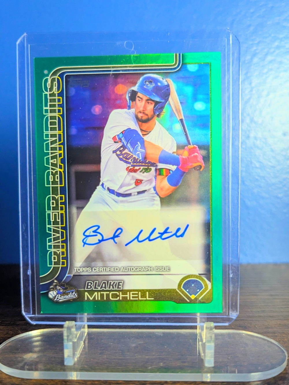 2025 Topps MiLB Blake Mitchell Autograph Green /99